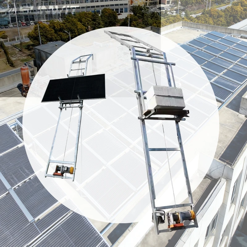 New electric solar panel lift with 220v wire rope sling, durable and powerful