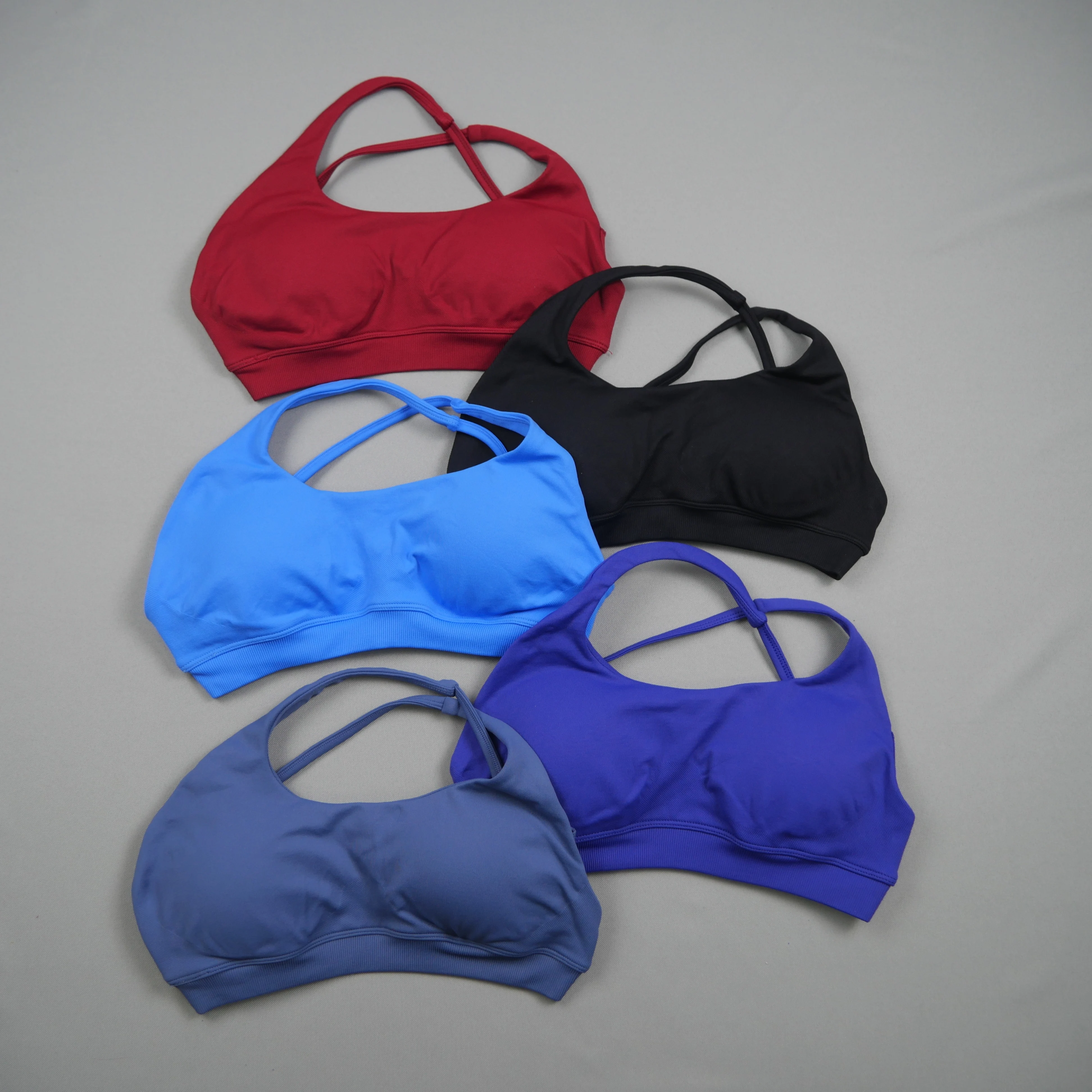 Women One Shoulder Seamless Sports Bra Hollow Cutout Medium High Support Removable Pads Breathable Stretch Gym Yoga Fitness Work