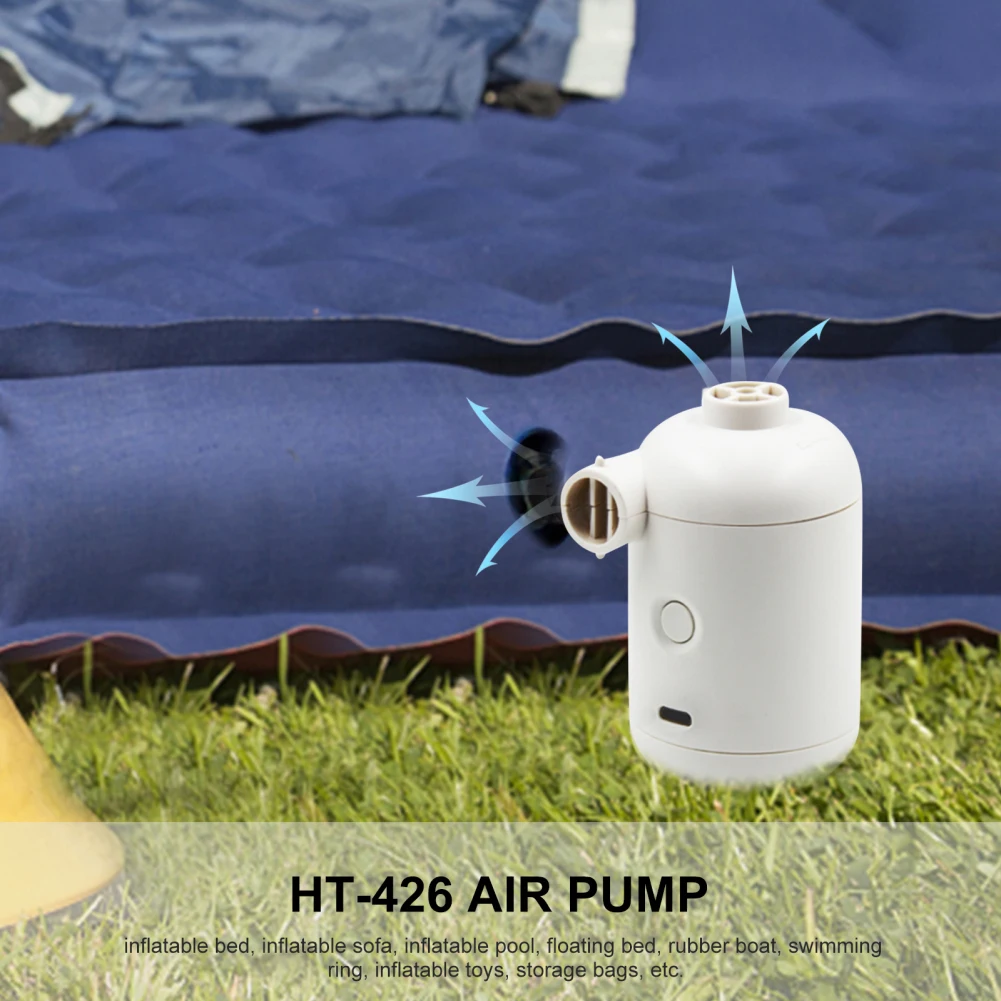 Usb Electric Air Pump Portable Lightweight Outdoor Camping Supplies for Air Mattresses Swimming Ring