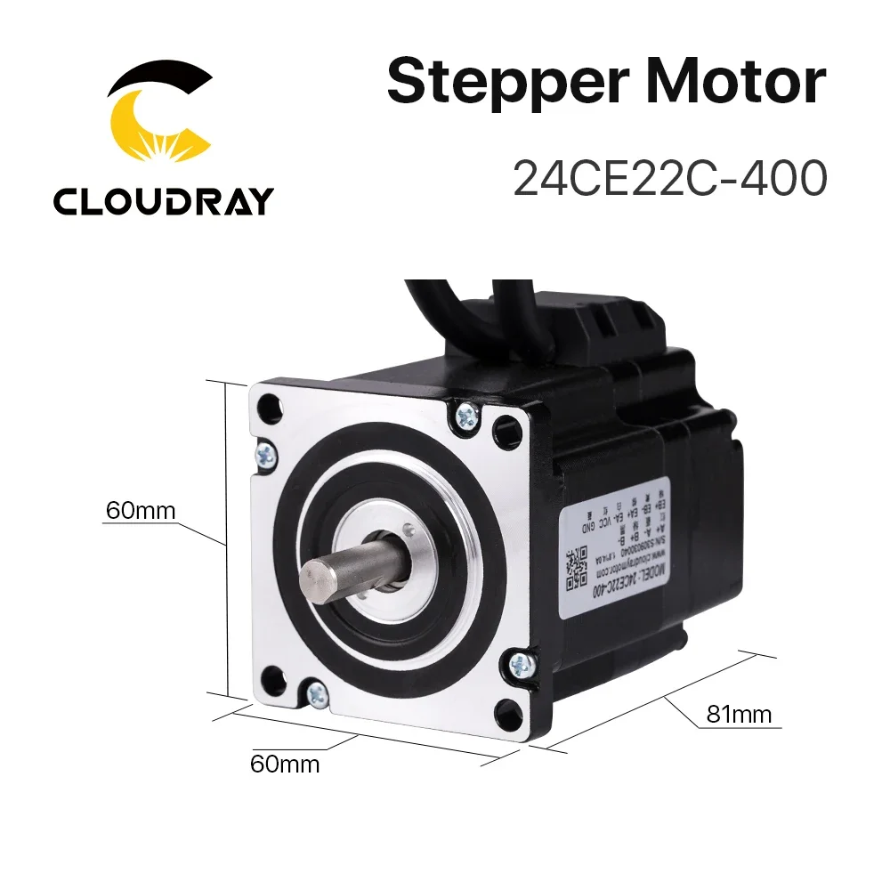 Cloudray Nema24 Closed Loop Stepper Motor with Encoder 2.2N.m 4.0A Servo Motor for CNC Router Engraving milling machine