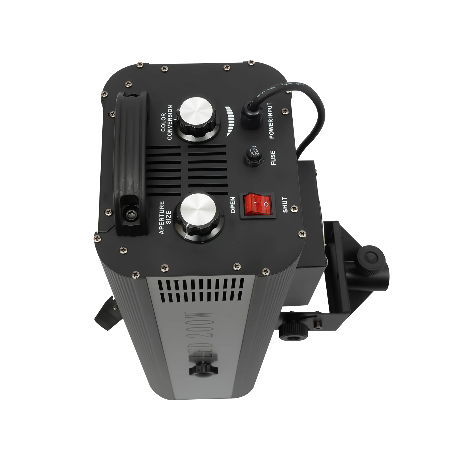 110 فولت التحكم اليدوي 200 واط LED اتبع الأضواء 6 ألوان ، نطاق 32.8-65.6ft ، حامل ثلاثي القوائم قابل للطي المرحلة/الزفاف/إضاءة الحفلات الخارجية #4