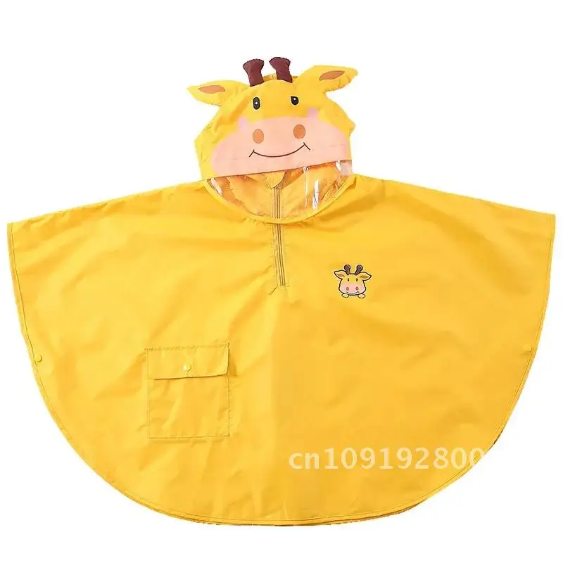 

Children Girls Raincoat Kids Cute Waterproof Child Impermeable Rain Cover Poncho Hooded coat Rainwear