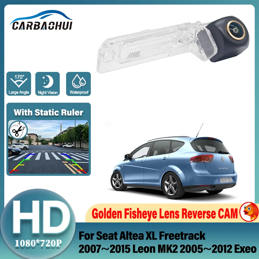 Vehicle Rear View Camera For Seat Altea XL Freetrack 2007~2015 Leon MK2 2005~2012 Exeo Car Backup Reversing Parking Monitor