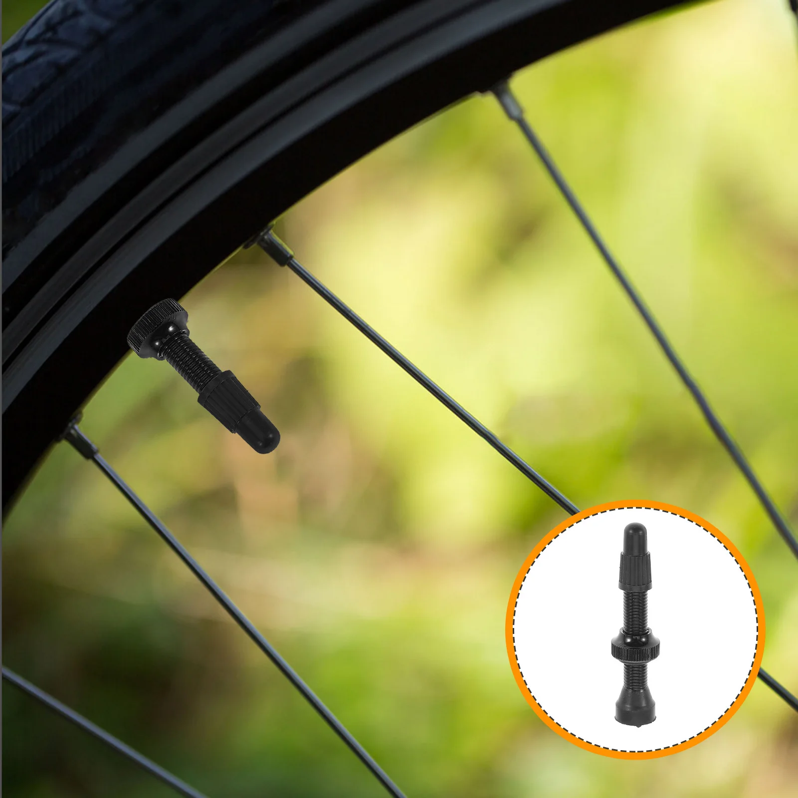 

Leak Proof Vacuum Valve Core Tubeless Tire Valve Stem for Bike Aluminum Alloy Refill Compatible Design