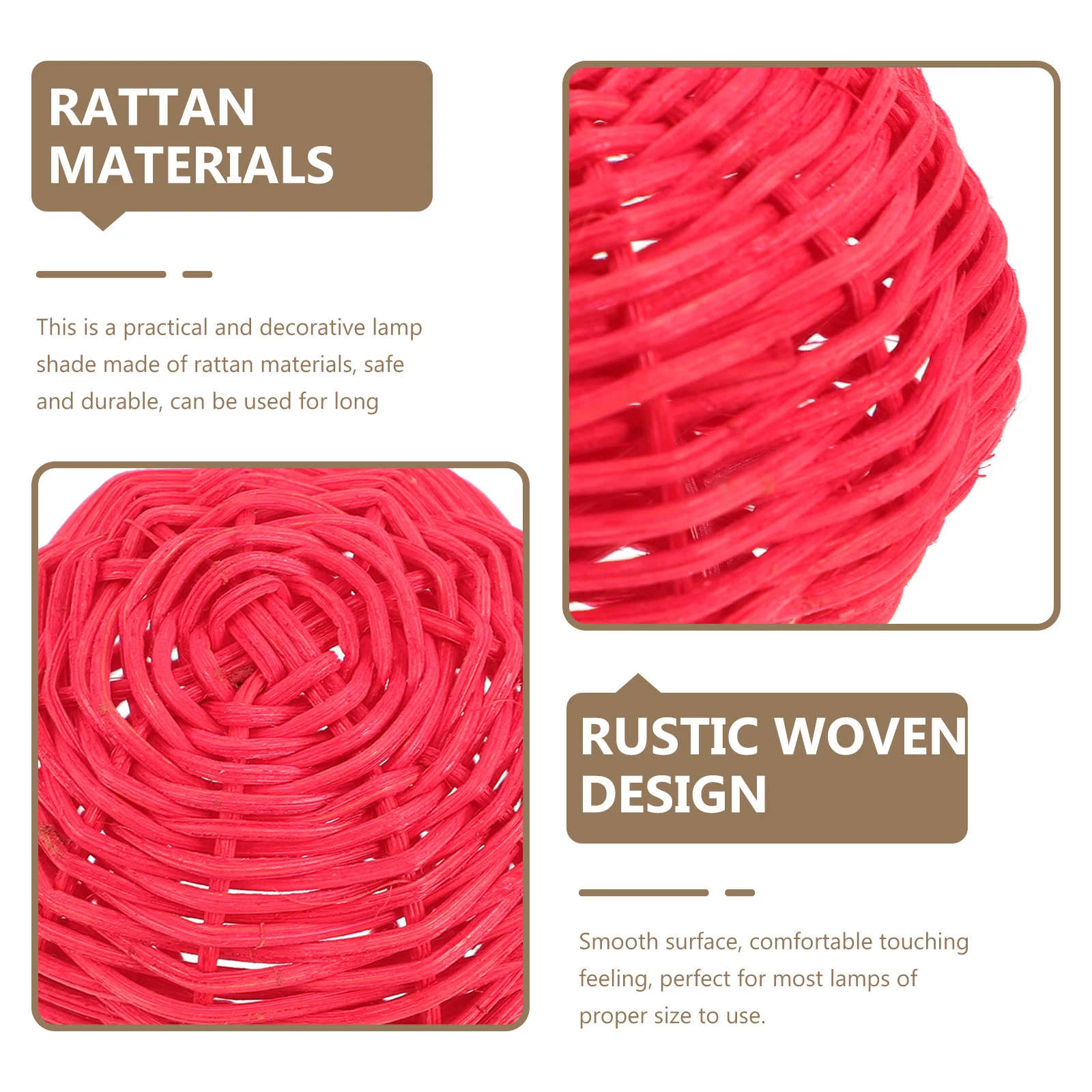 

2 pcs Weaving Light Covers Lamp Shade Woven Pendant Light For Living Room Bedroom Hotel Cafe Ceiling Lamp Covers