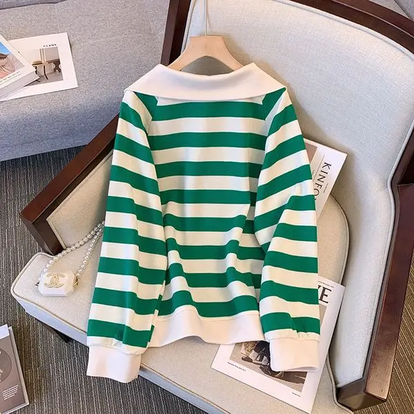 بلوزات نسائية مقصوصة تصميم الملابس النسائية نمط الربيع فضفاض صالح عصري مريح الشتاء سستة الاتجاه ملابس بسيطة #4