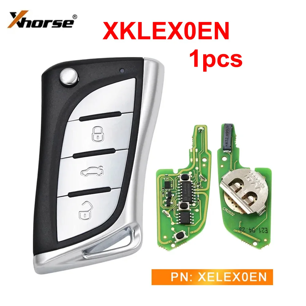 

1pcs Xhorse XELEX0EN Super Remote Flip 3 Buttons for Lexus Type with Super Chip inside