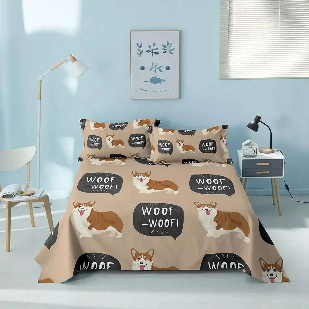 Cartoon Cute Pet Dog Bedding Set Duvet Cover Bedroom Comforter Covers Single Twin King Size Quilt Cover Home Textile