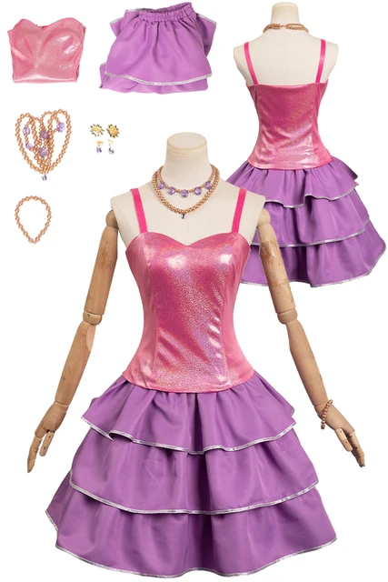 Girl Barbei Cosplay Fantasia TV Cartoon Barbei Dreamhouse Costume Adult Women Fantasy Female Halloween Carnival Party Clothes