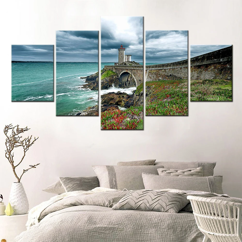 5 Pieces Canvas Painting Wallace Nature Poster Modular Picture Print Modern Interior Wallpaper Home Decor Living Room Mural