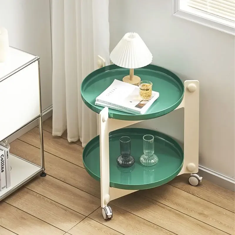 Nordic classic modern  removable trolley tea table storage shelf for  living room