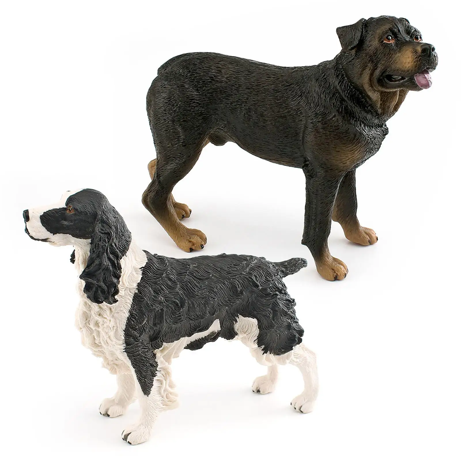 Dog Figurine Statue Garden Statue Animal Toy Simulation Dog Ornaments Puppy Standing Figurine Statue for Furnishings Boys