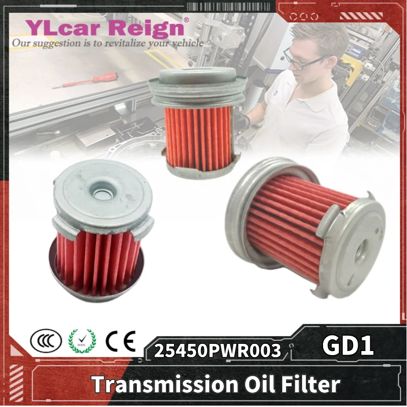 GD1 25450-PWR-003 SWRA M4VA SLYA CVT Automatic Transmission Gearbox Oil Filter 25450PWR003 for HONDA Fit CITY Car Accessories