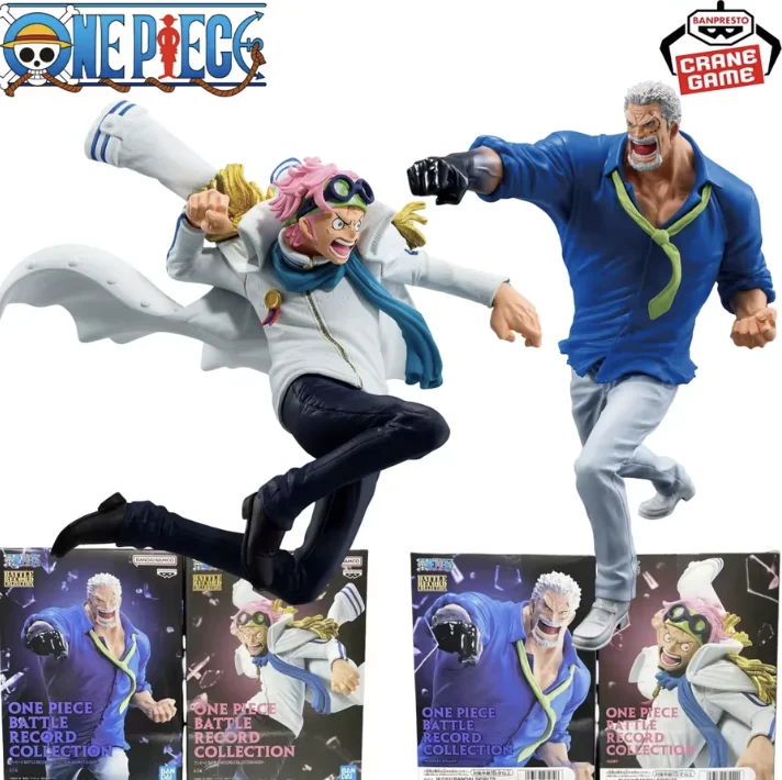 En Stock, Figura de Anime Original de Bandai Banpresto, One Piece BRC Battle Record Collection, Monkey D. Garp y Coby, Modelo de Estatua
