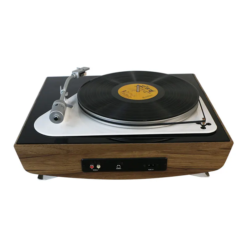 factory wholesale High Quality Gramophone FM Radio w/Blue-tooth and built in speaker vinyl turntable player