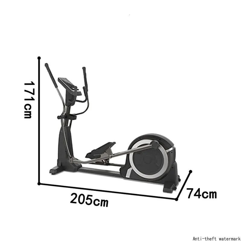 2026-Professional Home Use YIHONG YHT-001 Elliptical Trainer Machine 22kg Flywheel Durable Design Black Color for Cross Training