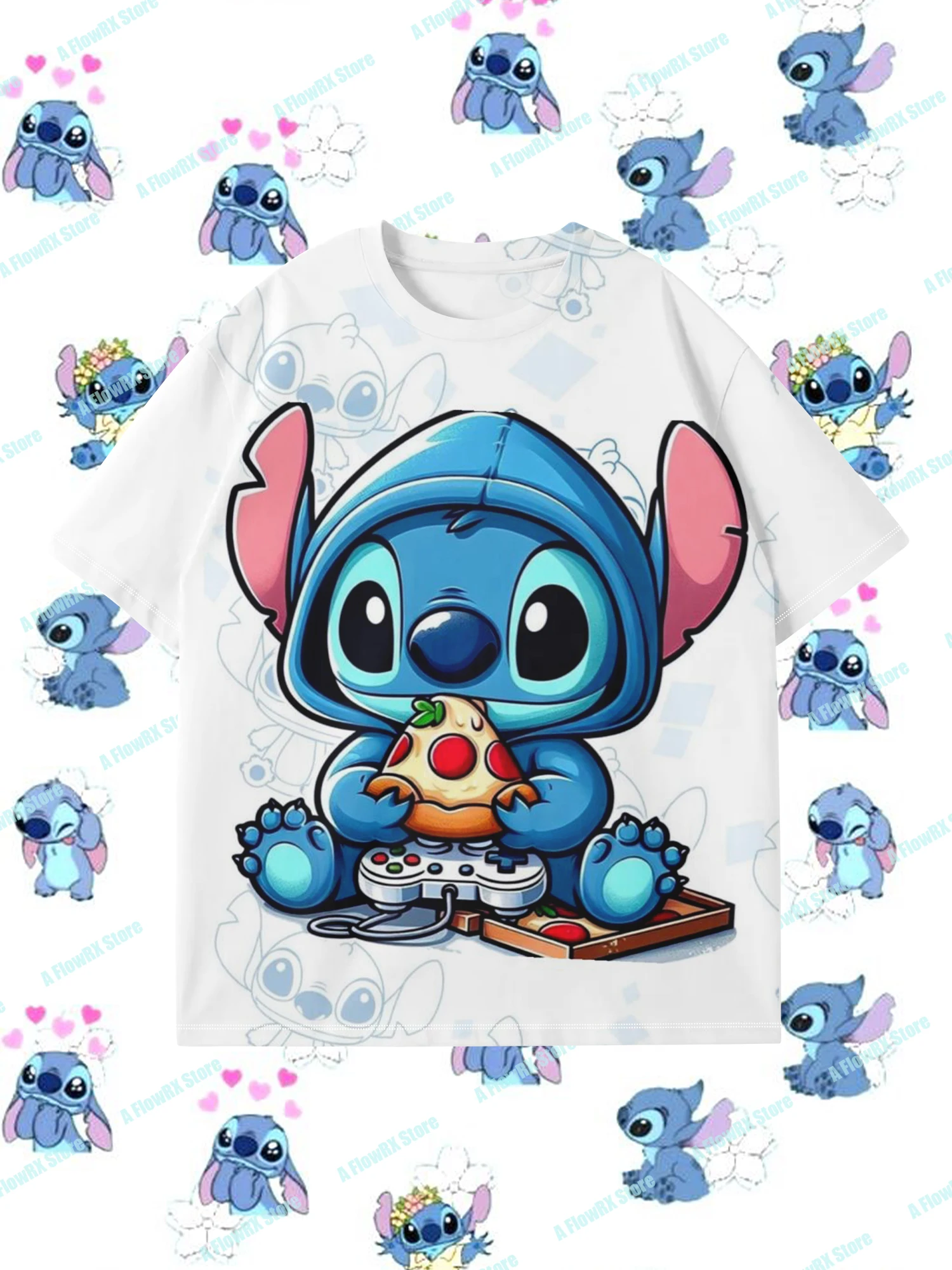 

Футболки с 3D-принтом Stitch идеально подходят для повседневного использования на открытом воздухе. Подходят для мужчин, женщин, взрослых и детей. Летние дышащие удобные.