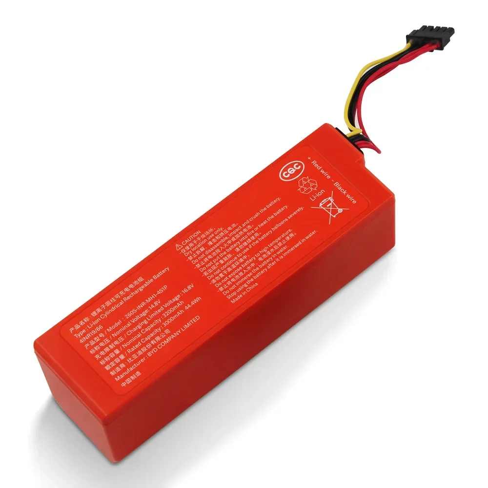Replacement Battery 260S-INR-MH1-4S1P For Xiaomi MIJIA Sweeping And Dragging Robot 2 New High Quality Batteries 3200mAh