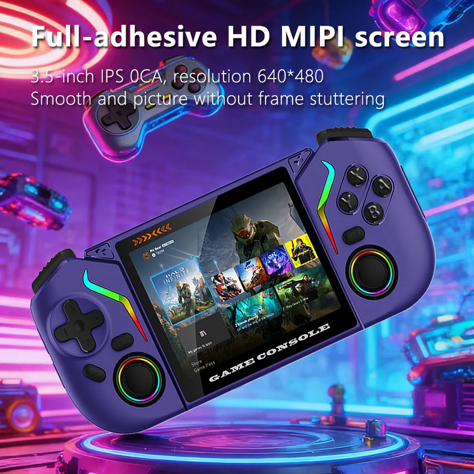 FLLBW X95 Pro Handheld Game Console 3.5 Inch Android 9.0 Retro