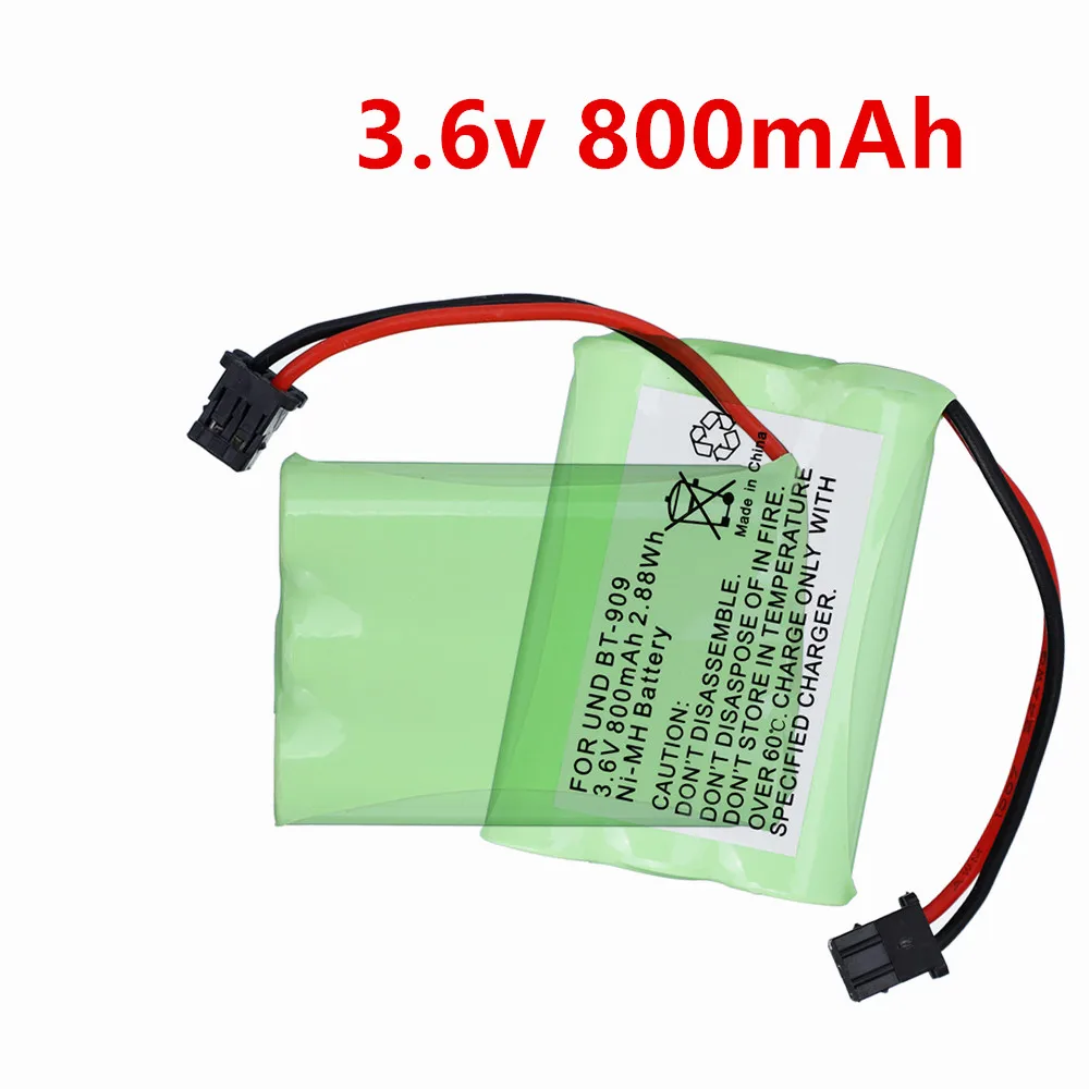 BT-909 BT909 3.6V 800mAh Ni-MH Rechargeable Cordless Phone Battery For Uniden BT-1001, BT1001, BT-1004, BT1004, BT-909