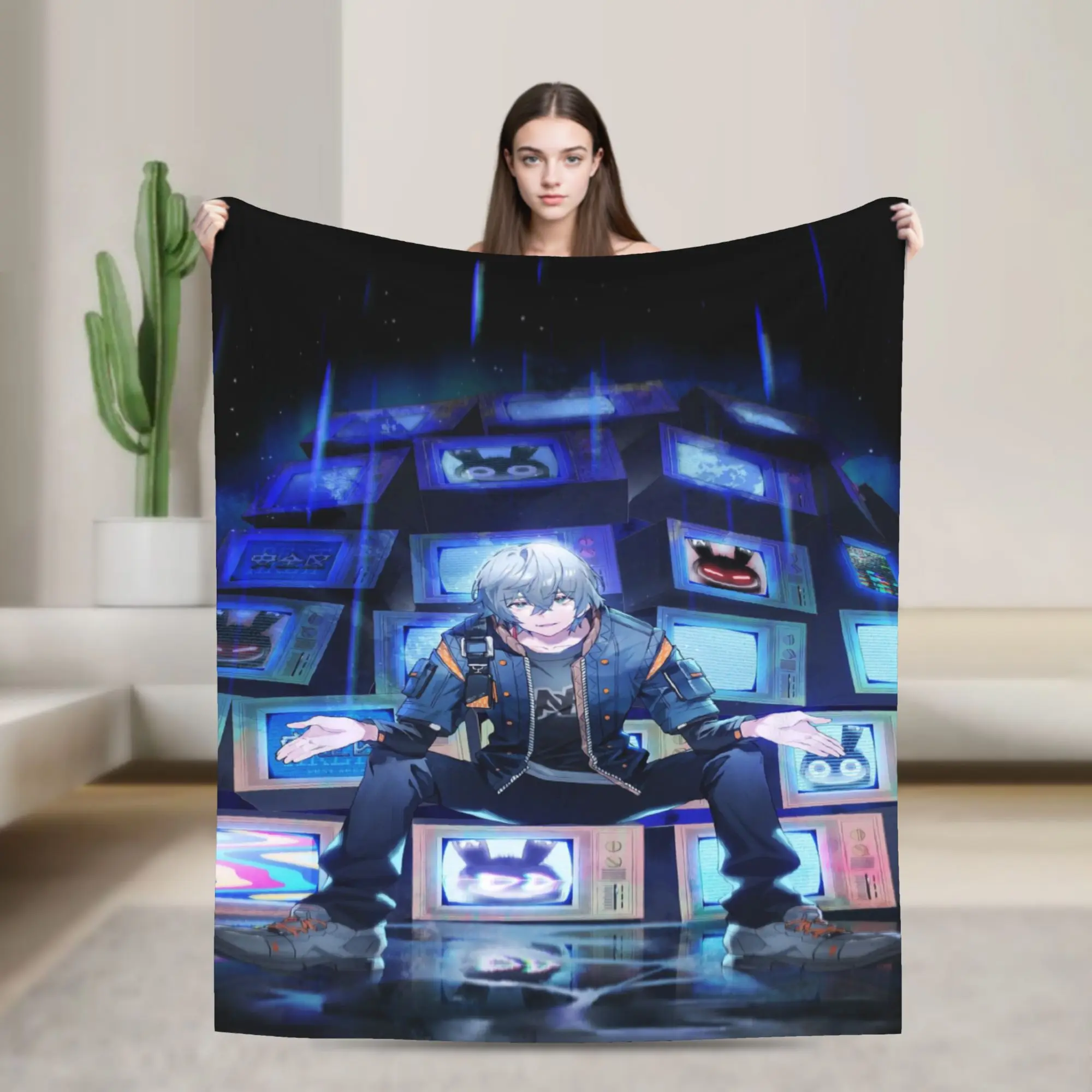 New Arrival Zenless Zone Zero Blanket Soft Coral Fleece Plush  Comfortable Throw Blankets Machine Washable