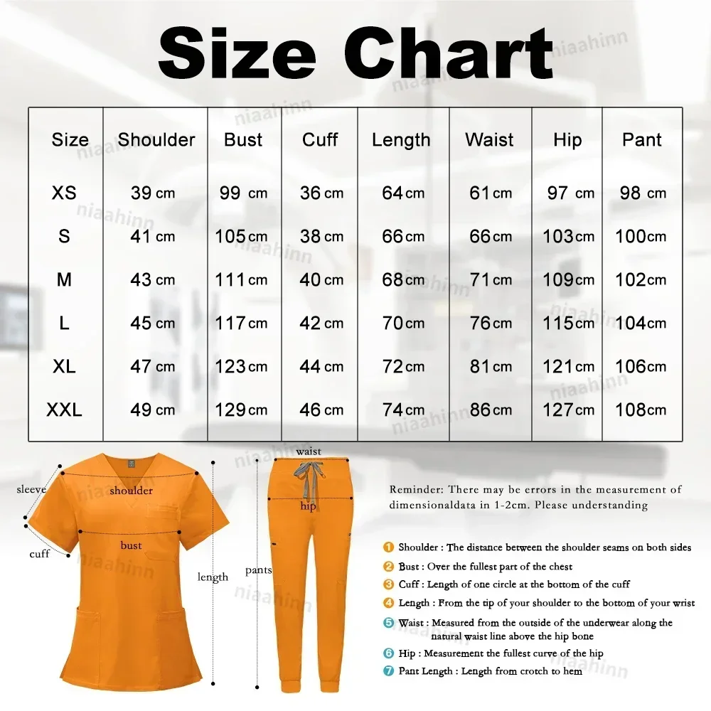 Wholesale Nursing Hospital Uniform Scrubs Suit V Neck Short Sleeve Scrub Uniform Sets Pediatric Nursing Healthcare Work Wear Men