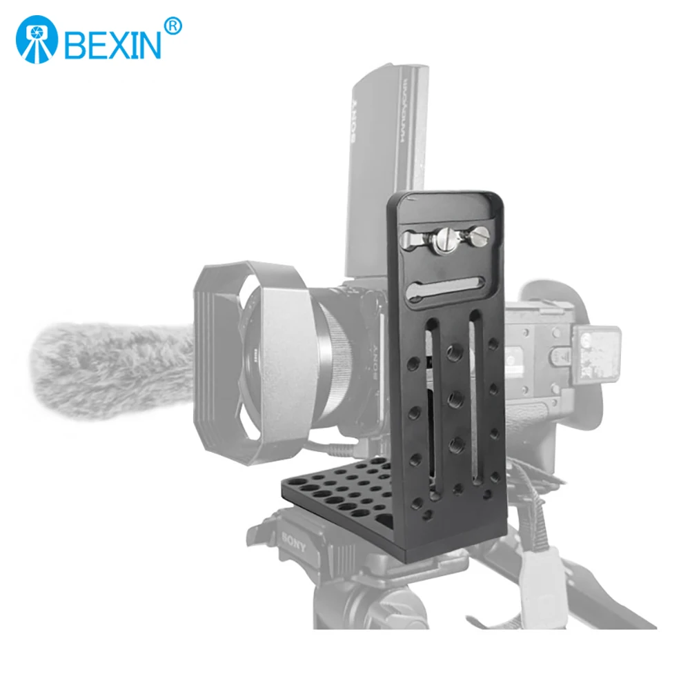 BEXIN Profession Camera Video L Plate DSLR Stand Stabilizer Universal L Bracket Plate Screw Hole Fixing For Shoot Camera Video