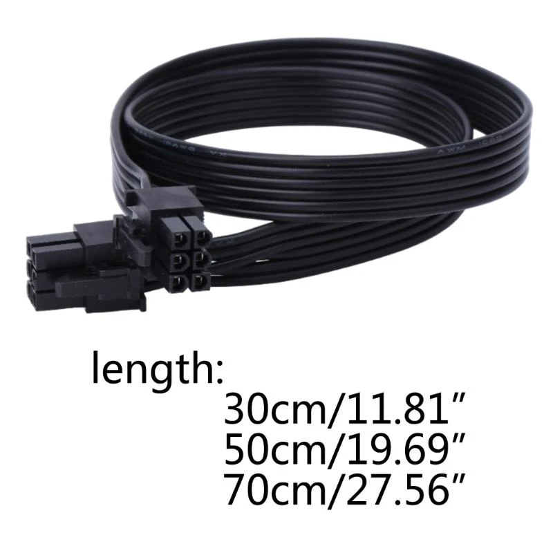 Y2GD Graphics Card Mainboard Power Supply 6Pin Module Cable Flat Power Cable 6Pin Male To Male Modular Cord 18AWG Copper Wire