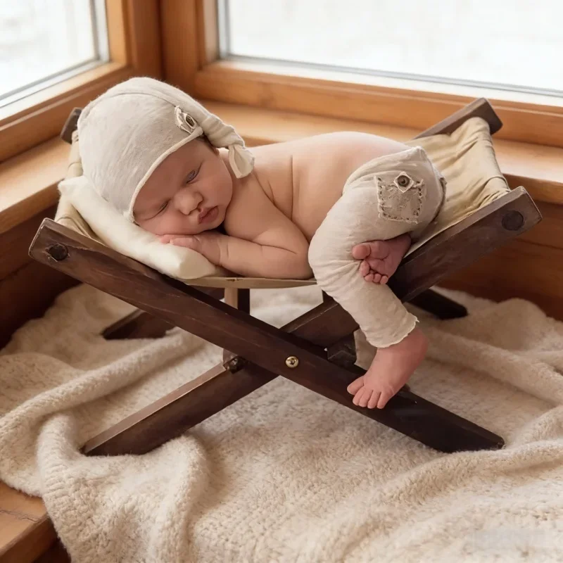 

Красочный ретро-шезлонг-трансформер для пляжа, многофункциональный диван, реквизит для фотосессий новорожденных, аксессуар для студийной съемки