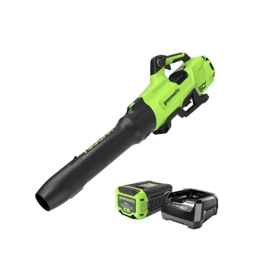 High-Power 60V Cordless Leaf Blower Kit Long Runtime Quick Charge Quietforce Turbo Mode Greenworks-Compatible