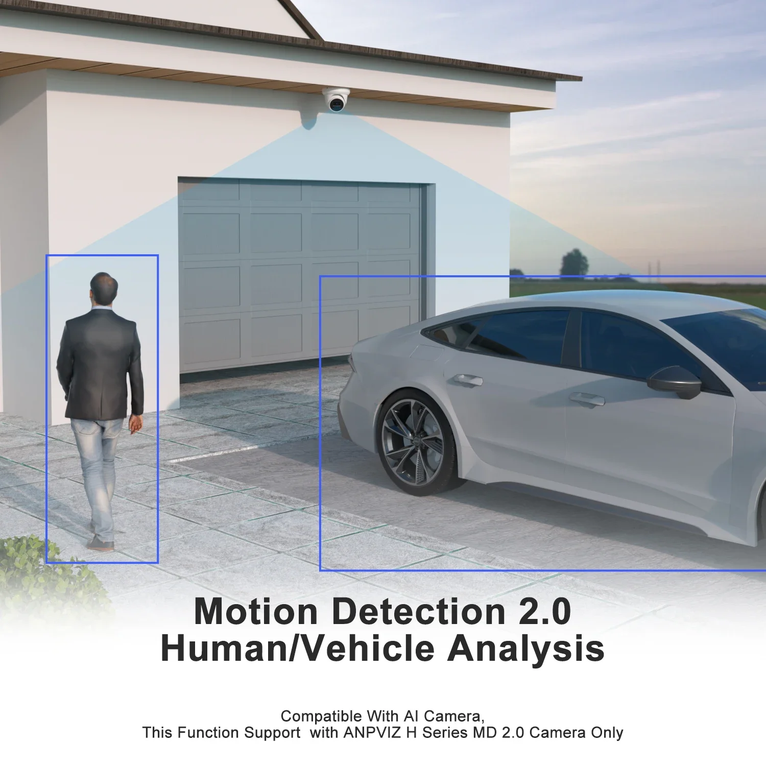 ANPVIZ 32CH NVR 12MP 4K HD Playback Built in 16 poe port Network Video Recorder 2SATA Max 20TB storage Human Vehicle Detection