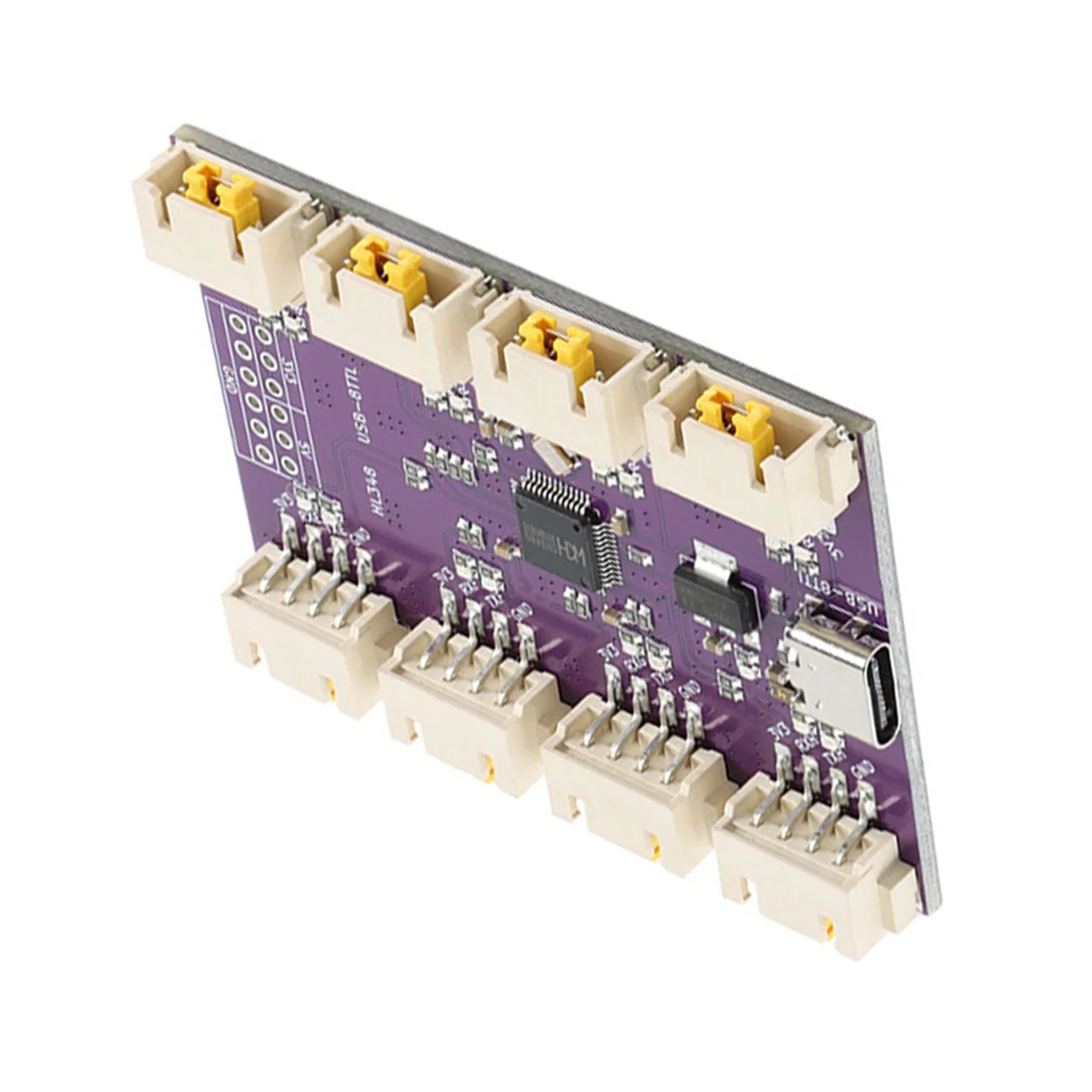 

USB на 8-канальный способ последовательного порта TTL Интерфейс USB Type-C Высокоскоростной модуль преобразования чипа CH348 6 Мбит/с
