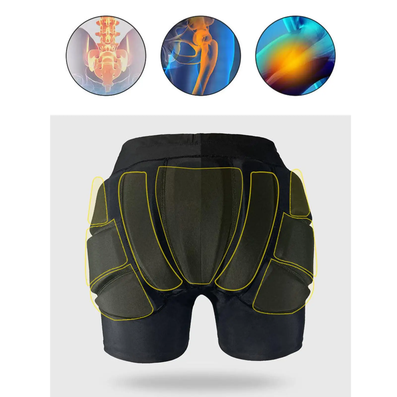 

Амортизирующие защитные шорты для детей с EVA-накладками на копчик и ягодицы, ударопрочная экипировка для катания на лыжах и сноуборде для юниоров