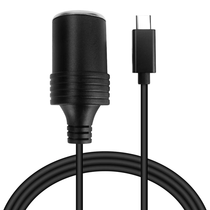 USB C PD 45 Вт 15 В/3 А Тип C штекер к прикуривателю гнездо конвертер адаптер кабель