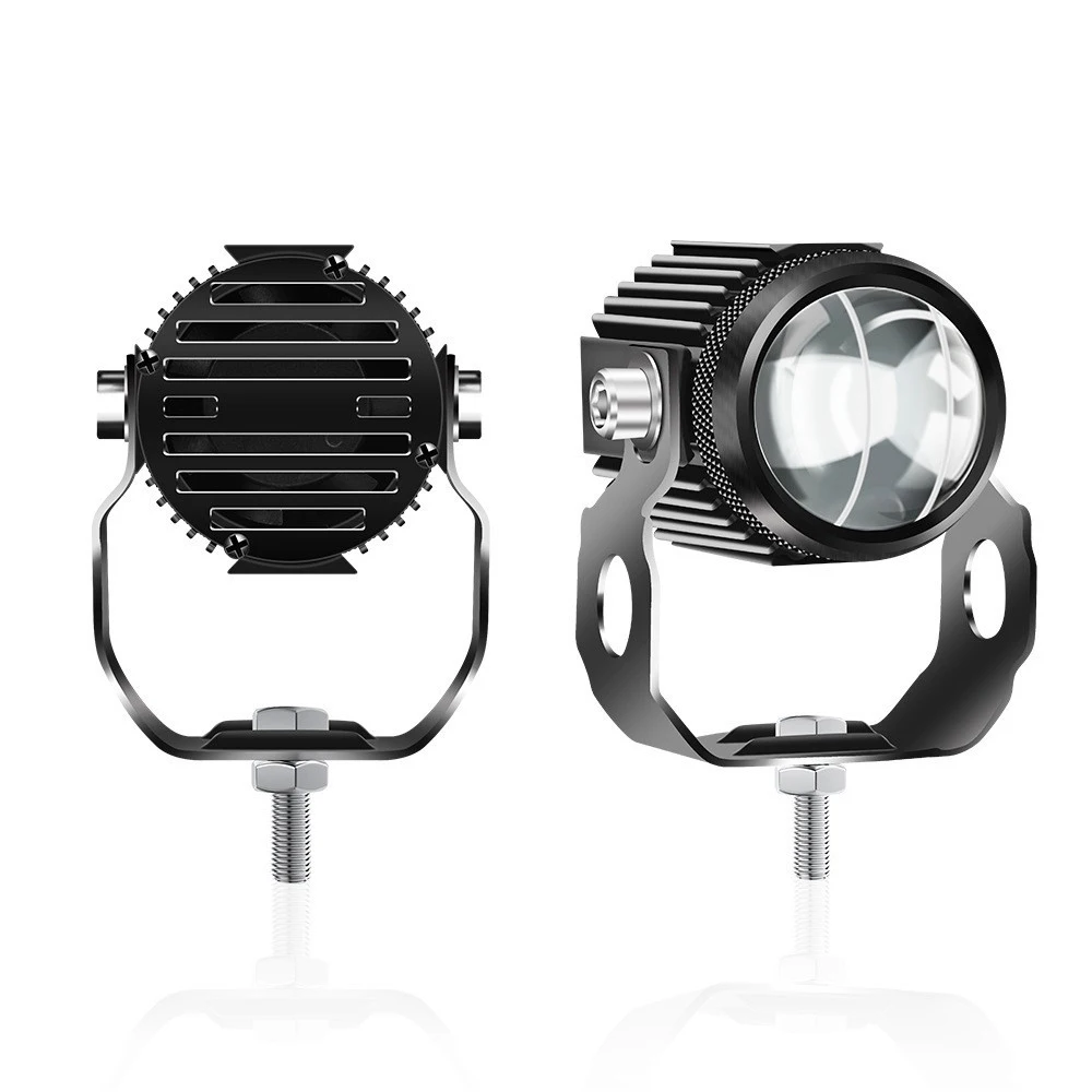 Auxiliary Spotlight Lamp Headlamp White Yellow Work Offroad Driving Fog Lamp Motorcycles Headlight Fog Motorcycle LED HeadLight