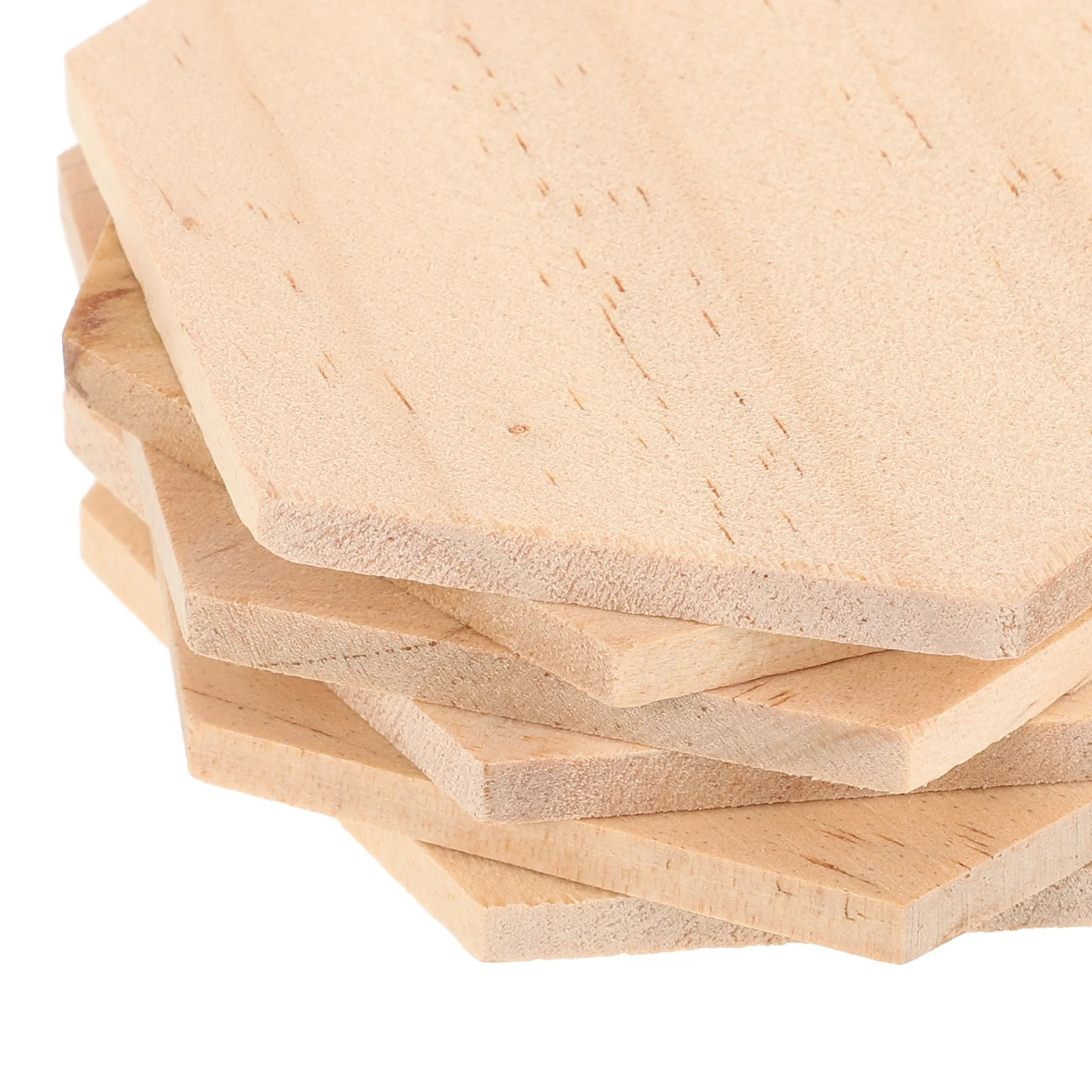 

25 pcs Wooden Hexagon Slices Natural Wood Discs For Diy Painting Crafts Wedding Decoration Home Party Hexagon Wall Decor Small