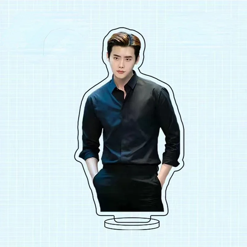 Korean Idol Lee Jong Suk Magazine Cover Posters Stand Up Xiao Shuo Lifestyle Photos Acrylic Humanoid Stop Sign Desktop Ornaments