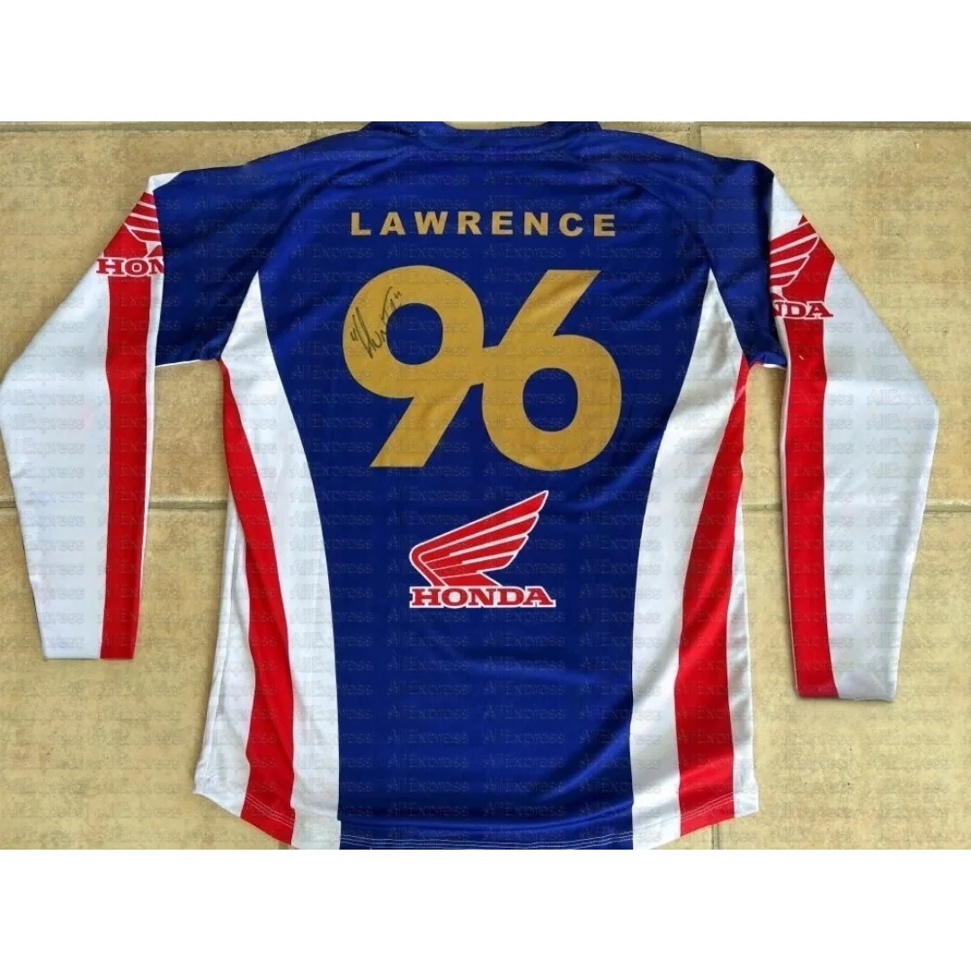

HUNTER LAWRENCE Signed #96 HONDA Long Slevee Tee Breathable Motocross Jersey Men And Women Motorcycle Racing Enthusiasts Uniform