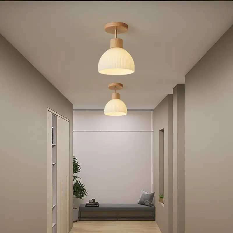 orridor Light Hallway Light Nordic Log Wind Porch Ceiling Light  2023 New Minimalist And Creative Entrance Hall Light