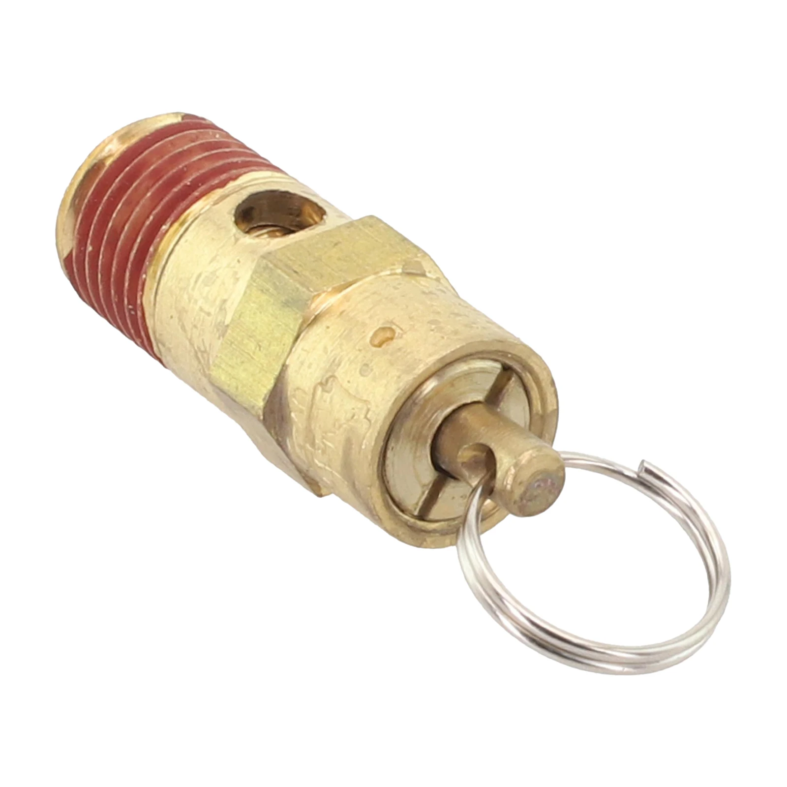 Reliable Safety Valve for Air Compressors Brass Construction with a 1/4 Male NPT Connection Max Pressure Control