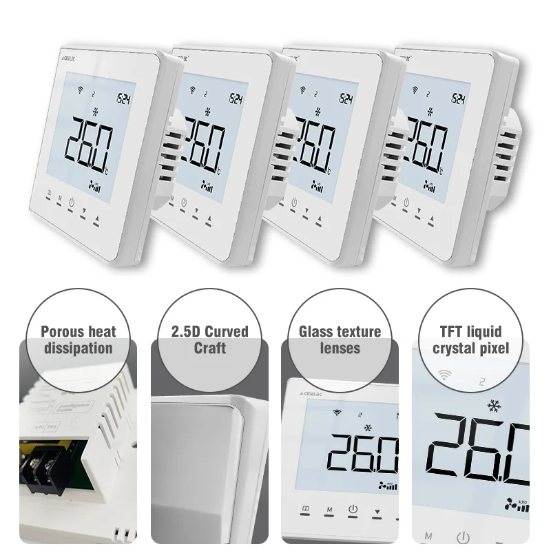 Imagem -03 - Termostato Inteligente para Mitsubishi e Ogeneral Mitsubishi e Ogeneral Tuya Wifi ar Condicionado Vrf Google Home Alexa e Dueros