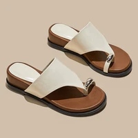 AIYUQI 2026 Women's Slippers shoe Flat Toe pinching Flip-Flops  Women Plus Size Summer Beach RomeShoes female - Image 6