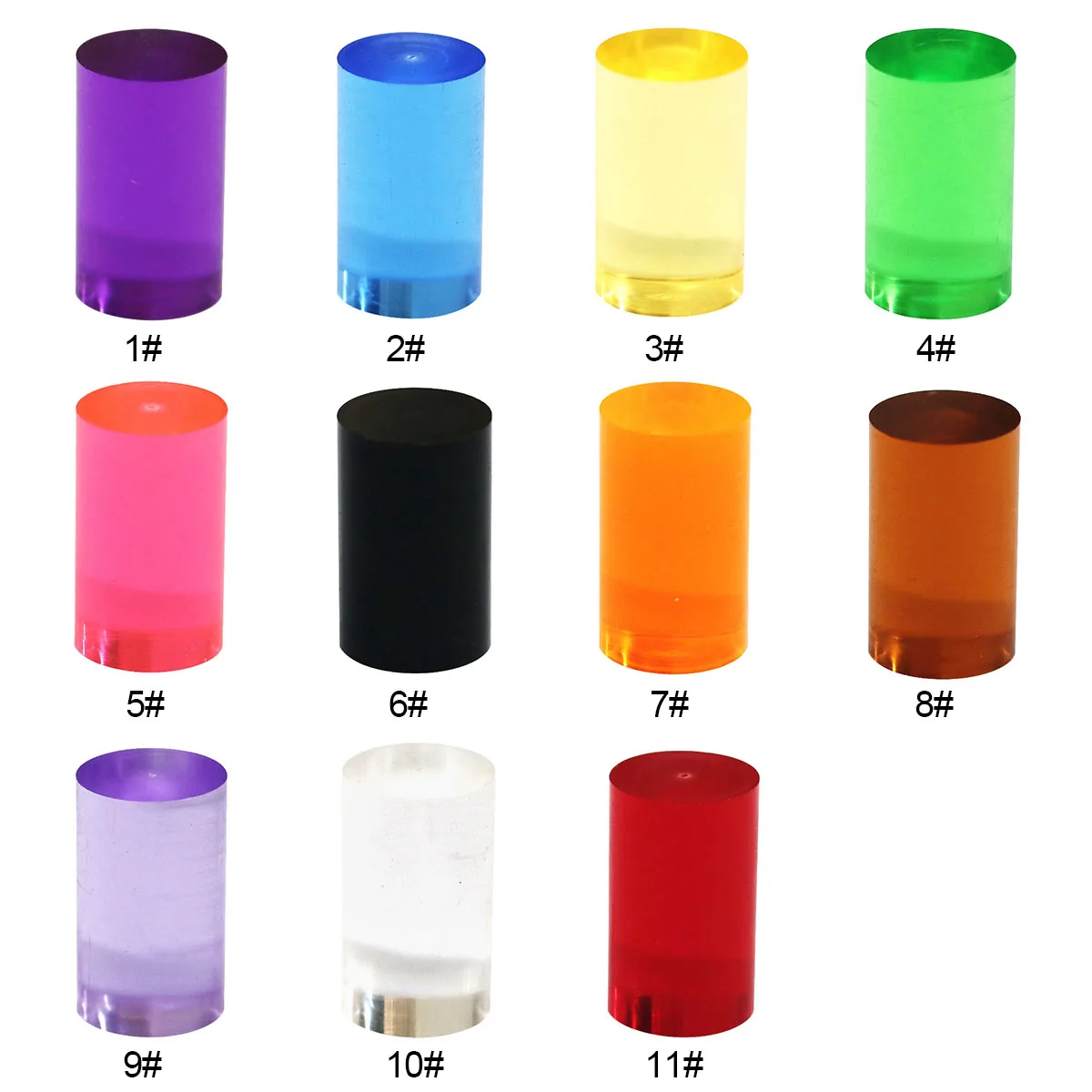 

Billiards accessories 15mm Pool cue ferrules 11colors Durable Billiard Rod ferrules