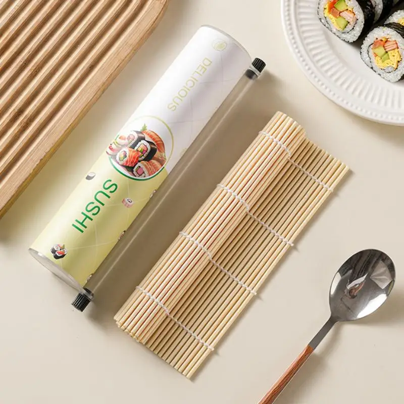 New Food Grade Sushi Mold Cone Push Up Paper Bucket Package Paper Box Round Sushi Push Box Wich Sauce Straw Bento Accessories