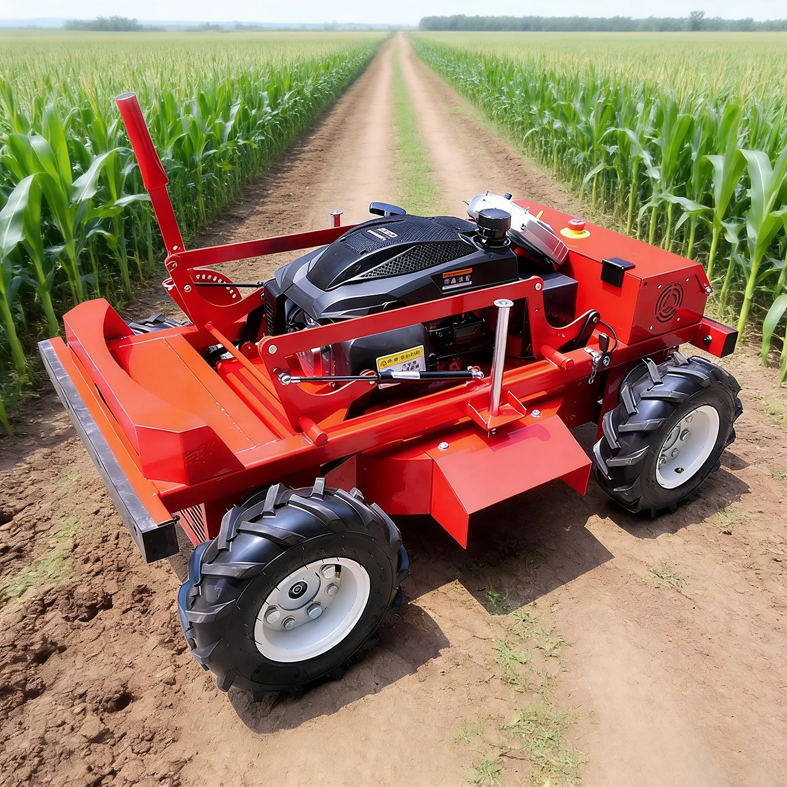 

Customized remote-controlled garden mechanical wheeled lawn mower with CE certification, suitable for precision gardening and ag