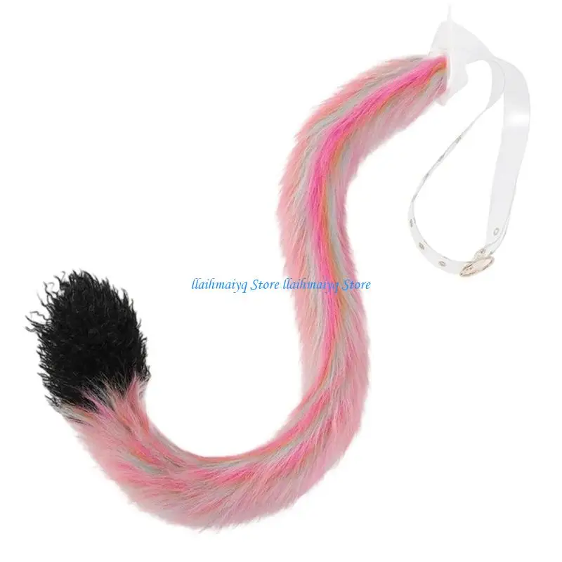 

573B Dog Tail Cats Tail Wolf Leopards Tail Halloween Cosplay Costume Animal Tail
