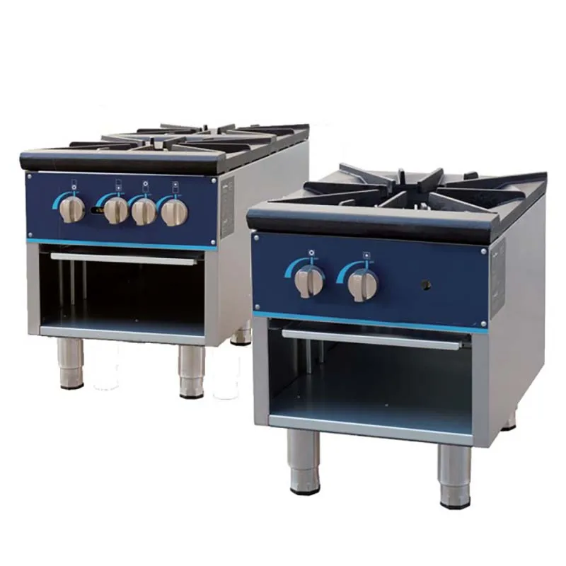 High Efficiency Commercial  Burner Range Stove Stainless Steel Stock Pot for Hotels & Restaurants Cooking Equipment