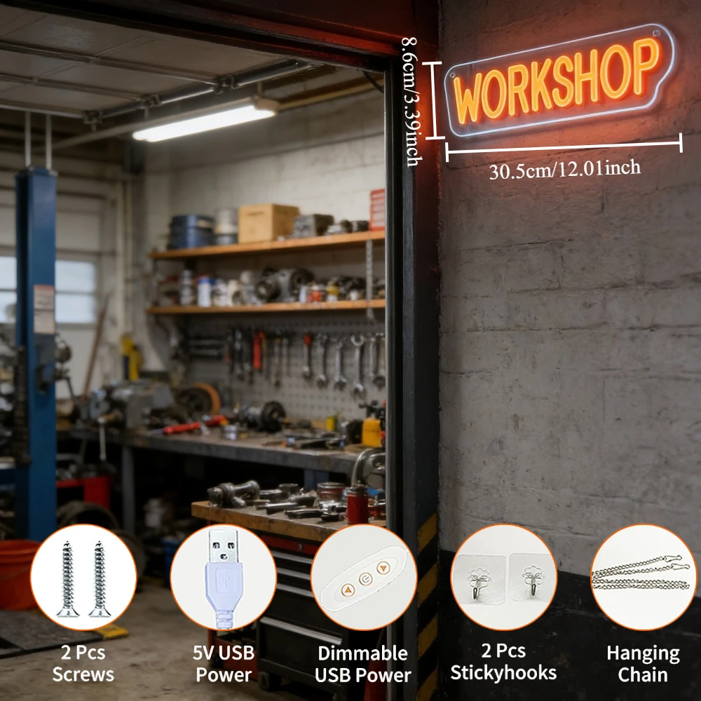 NEONOWY ZNAK WORKSHOP LED, NEO – Outdoor Lighting Unique recenzja i cena