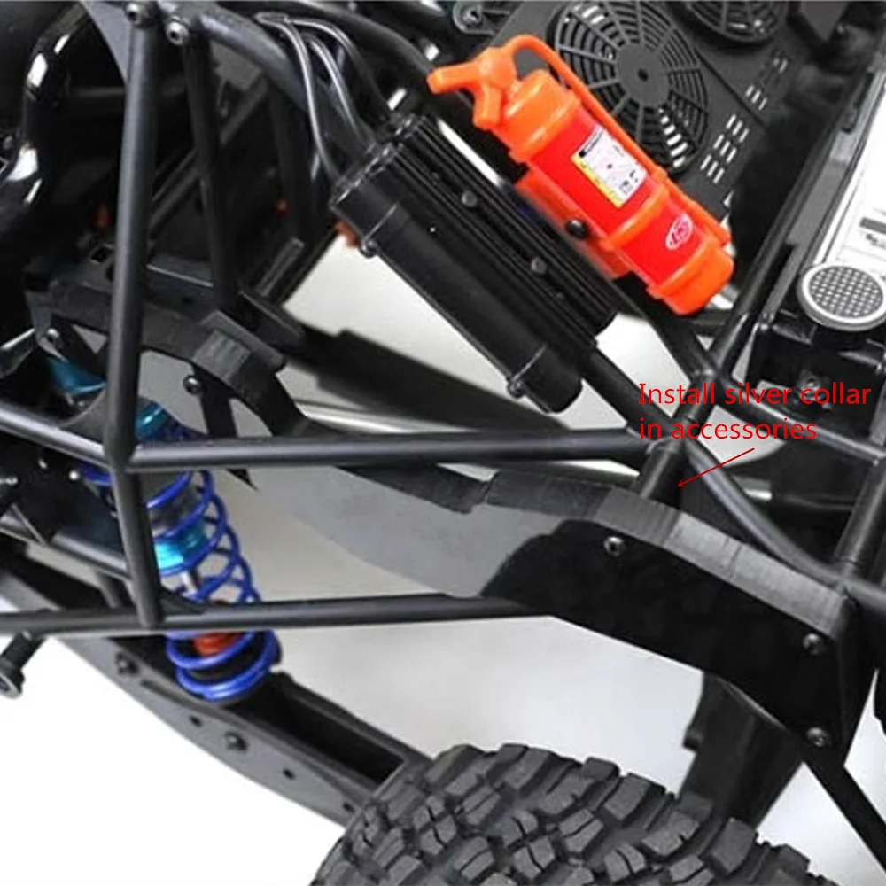 2 stks POM Achterrolkooi Versterkte Ondersteuning voor Losi 1/6 Super Baja Rey 2.0