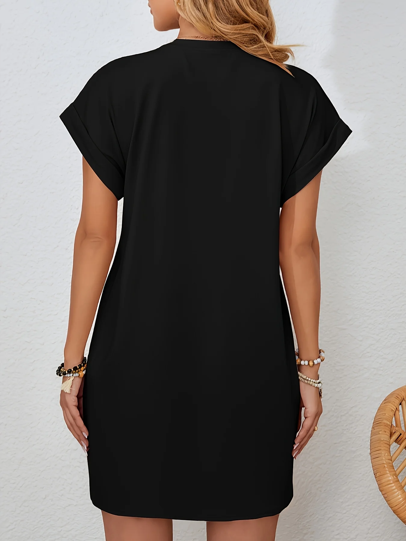 Robe t-shirt longue pour femmes, décontractée, lune, étoile, graphique, manches courtes, col rond, coupe ample, printemps et été